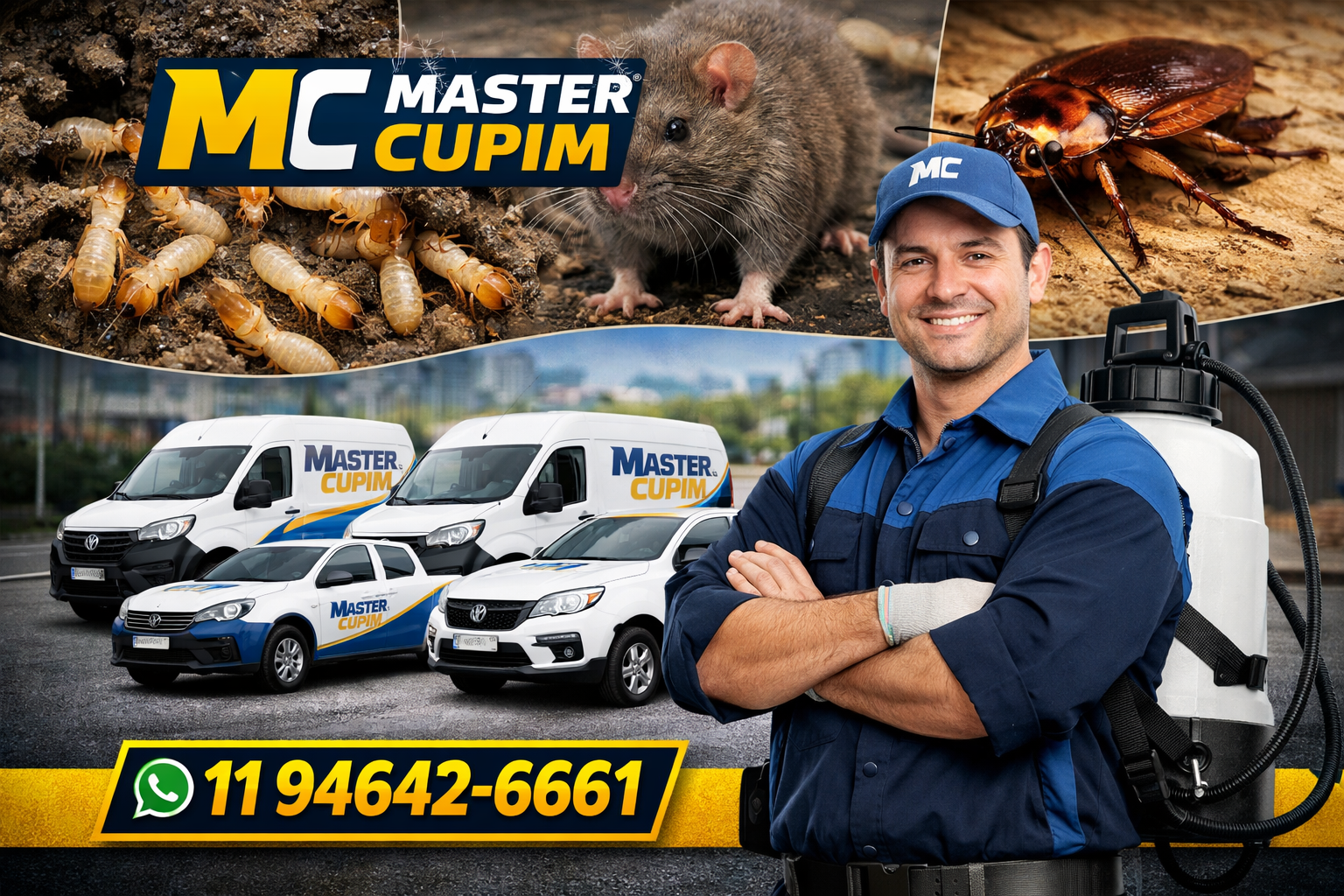 MASTERCUPIM DEDETIZADORA E DESCUPINIZADORA