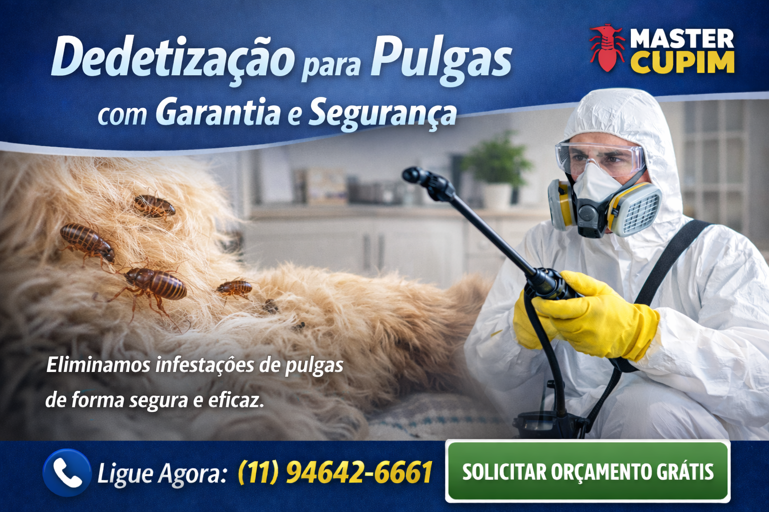 dedetização para pulgas